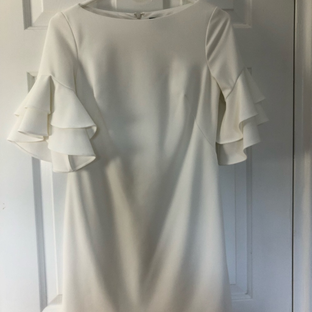White ruffle dress! Ralph Lauren size 2